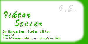 viktor steier business card